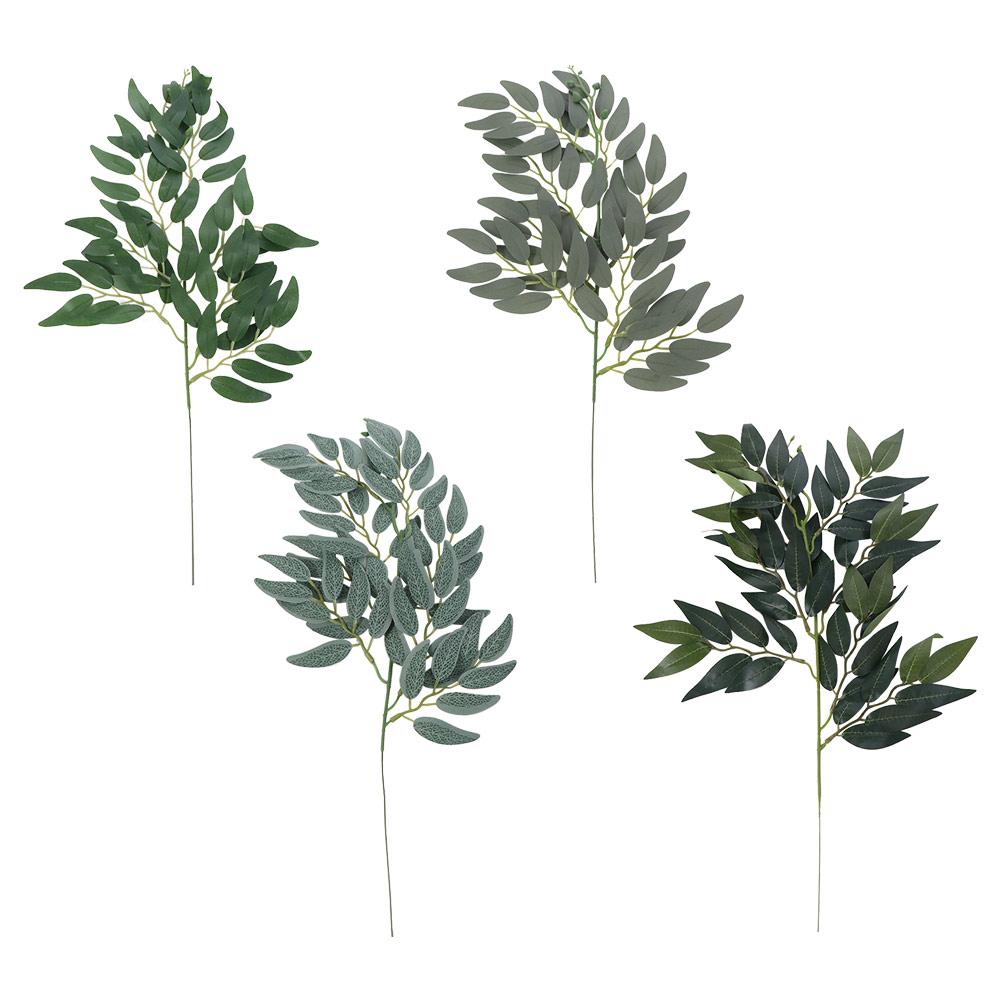 Handmade Silk Willow Leaves Long Fake Plant Home Garden Decor