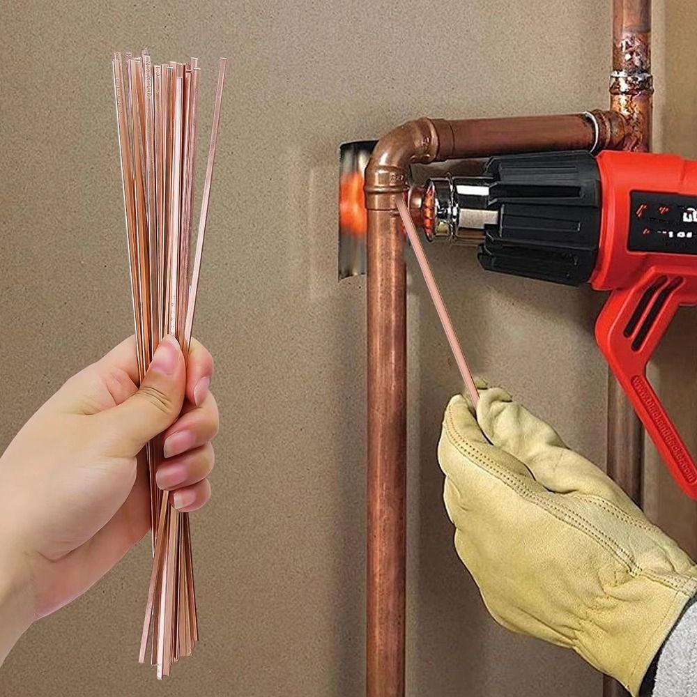 4Pcs 250mm Phosphor Copper Welding Rod Welding Stick for Air Conditioner and Copper Tube Welding