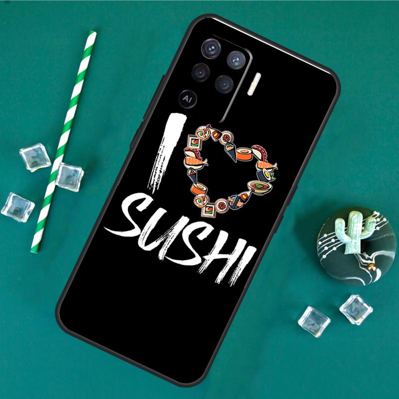 Sushi Case For Oppo A80 A40 A60 A16 A76 A96 A91 A15 A17 A74 A94 A54 A57S A18 A38 A58 A78 A98 Cover