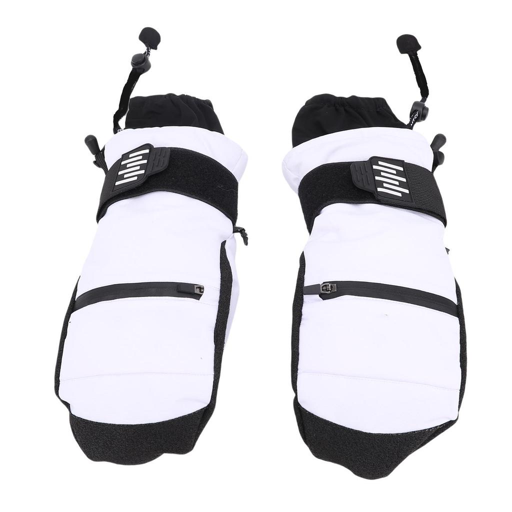 Лыжные варежки с защитой запястий Водонепроницаемые Карман Надежная посадка Внутренние варежки с 5 пальцами для сноубординга фо