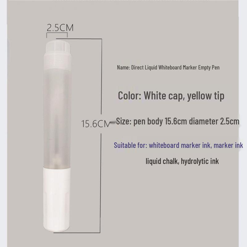 Многоразовый маркер для доски большой емкости 30 мл с широким наконечником 8 мм