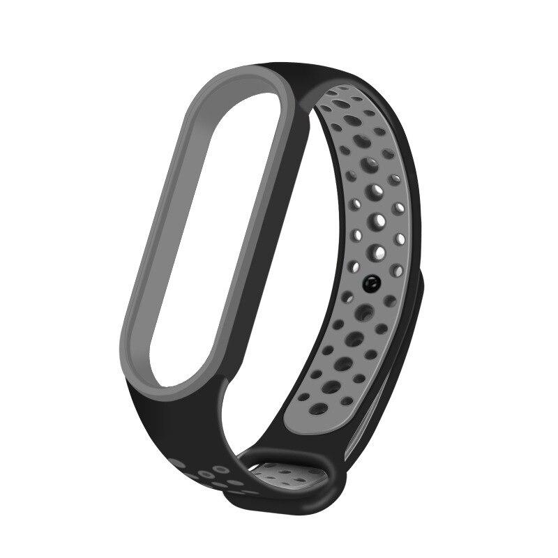 Ремешок для Xiaomi Mi Band 3, 4, 5, 6, двухцветный дышащий ремешок, браслет из ТПУ, браслет, умные часы и браслет, сменные аксессуары