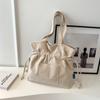 Large Capacity Drawstring Tote Bag Women's New Niche Versatile Underarm Bag Student Class Bag Shoulder Bag