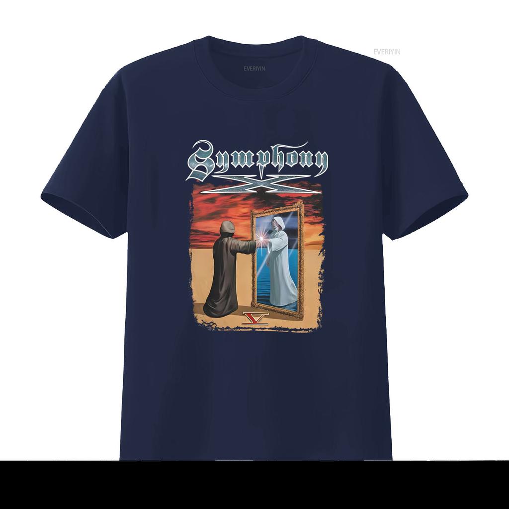 Symphony X V The New Mythology Suite Classic T Shirt Man Woman Design Size S 5XL vintage Washed Soft designer clothes Stretched