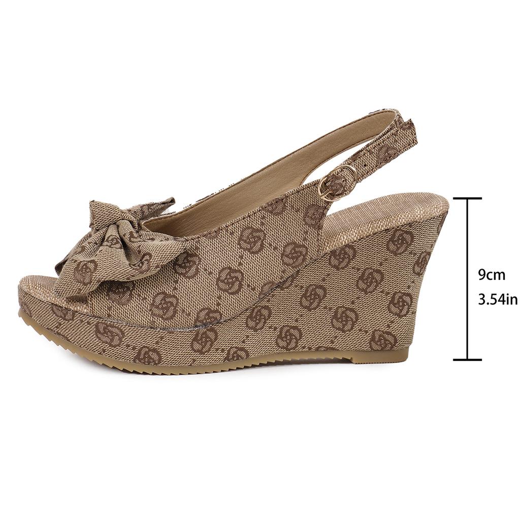 Модные босоножки на танкетке для женщин 2024 года, летние босоножки в римском стиле с толстой подошвой, модная верхняя одежда, женские тапочки на высоком каблуке, Zapatos