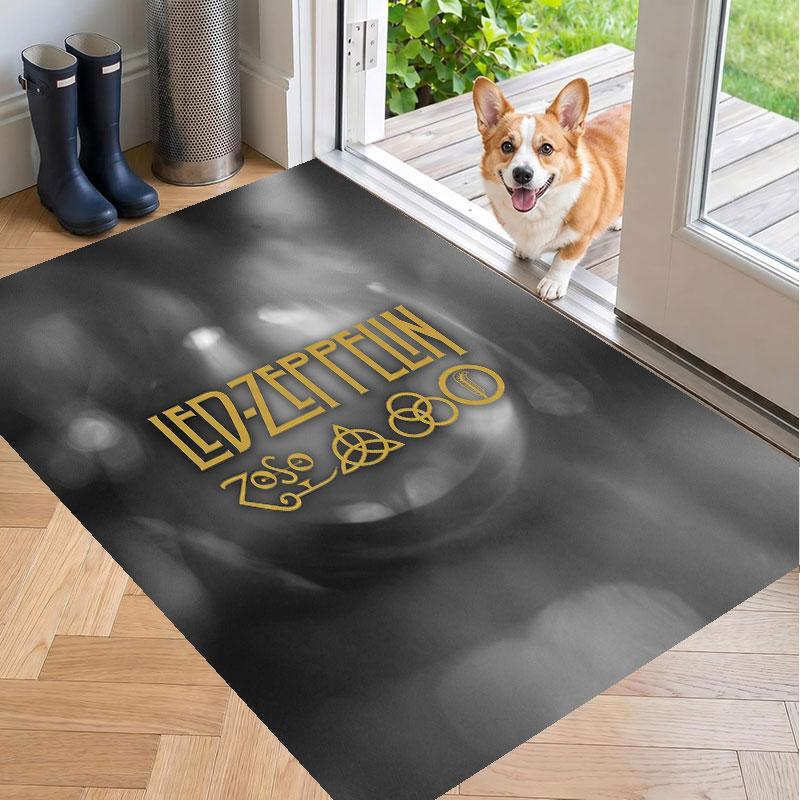 Soft Floor Carpet Led Zeppelin Pattern Area Rug Decorative Mat For Home Room Decoration