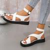Women Summer Sandals 2024 New Genuine Leather Ladies Sandals Flat Fashion Sandals Women  Wedges Shoes for Women