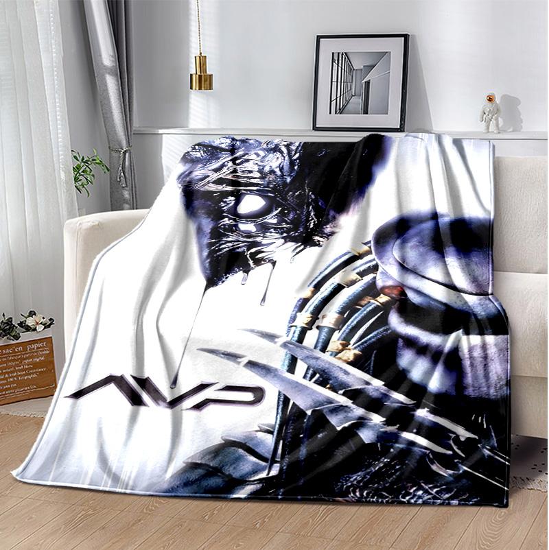 Alien Flannel Blanket Soft Warm All-Season Throw, Design for Camping, Car Travel, Hiking Sofa, Bed, Office Perfect Gift for Parties