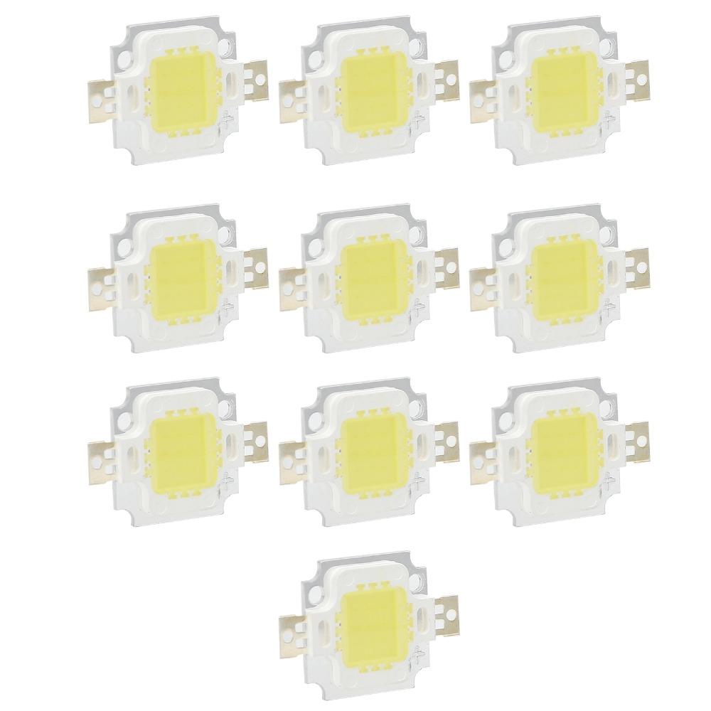 10PCS 6500K COB Light Source 12V LED Chip Bulb Easy Integrated LED Chip  DIY Lamp Accessories