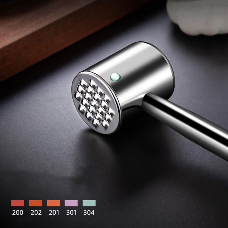 Meat Hammer Household Stainless Steel Meat Beat Hammer Making Beef Chicken More Loose Meat Sauce Tool Professional Kitchen Tools