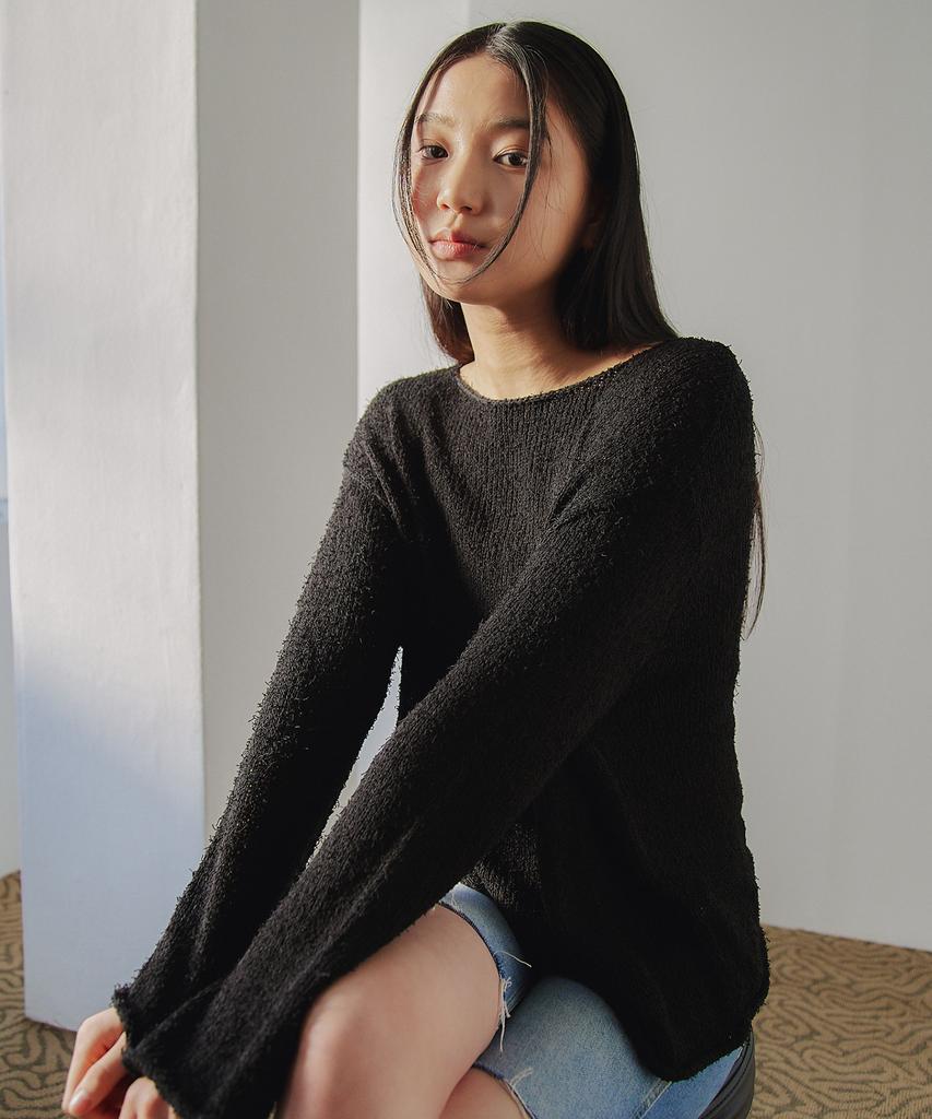 VEM.VER Hairy Long Sleeve Knit_4 Colors
