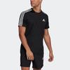 Adidas 3-Stripes Casual Sports Round Neck Short Sleeve T-Shirt Men Tops Black GM2105