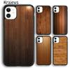 Krajews Bamboo Wood Pattern Soft Phone Case Cover For iPhone 14 5 6s 7 8 Plus X XR XS 11 12 13 Pro Max Samsung S21 S22ultra Plus