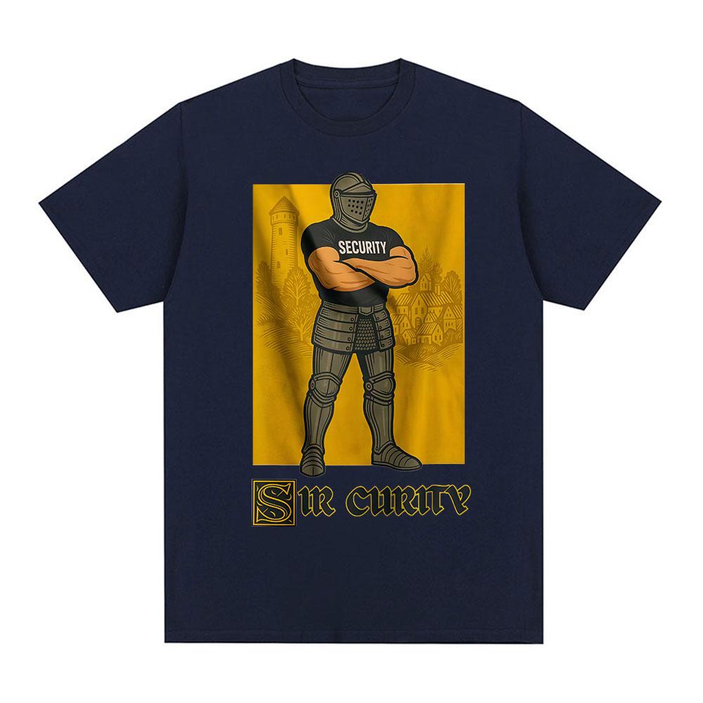 Sir Curity Funny Knight Meme Graphic Tshirts Unisexs Women Clothing Cotton Casual Oversized Short Sleeves T Shirts Streetwear