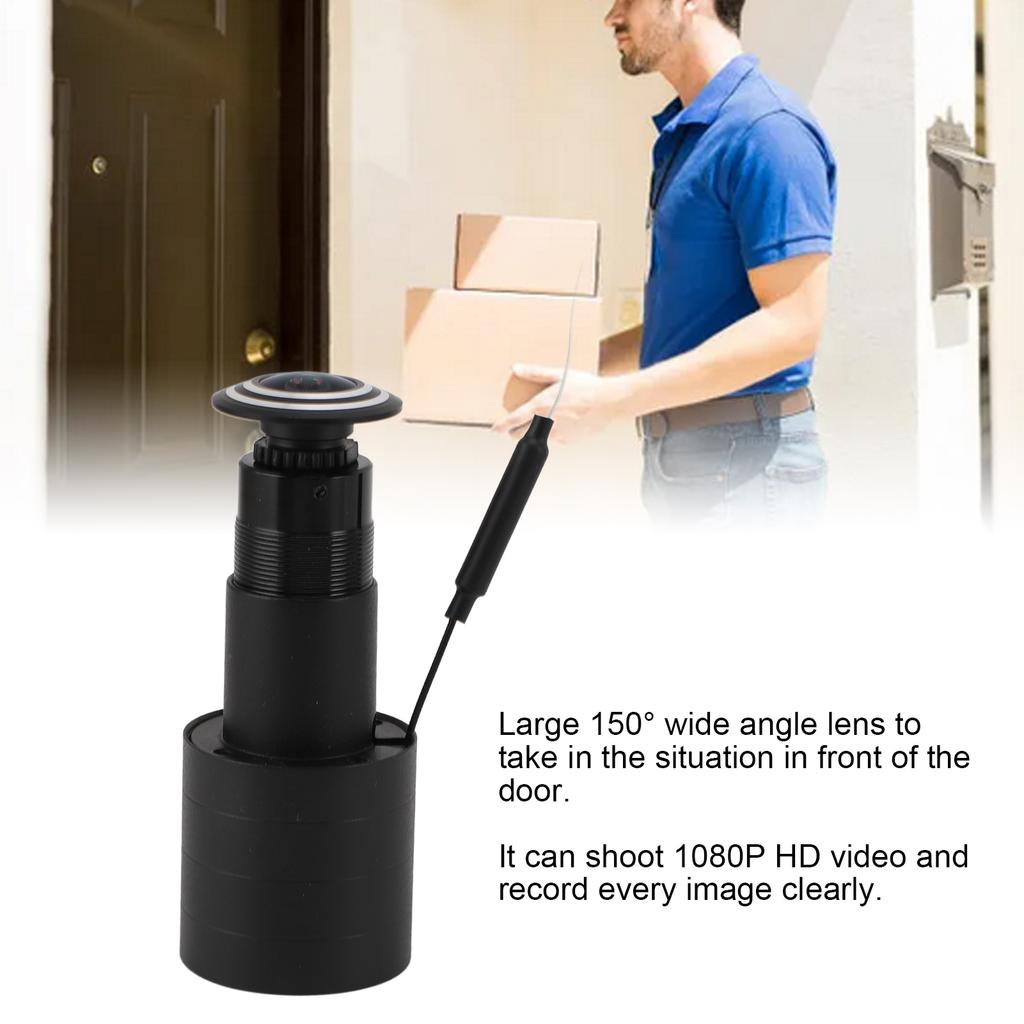 Дверной глазок, камера 1080P HD, дистанционный двусторонний разговор, Wi-Fi, 150 градусов, широкоугольная камера для просмотра дверей для офиса и дома