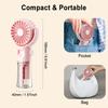 Portable Fan Mini Handheld Humidifier Fan USB Rechargeable for Outdoor Travel Hand Held Small Pocket Fan with Water Spray Mist
