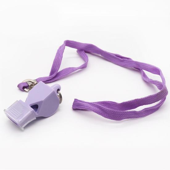 Свисток с шнурком и ручкой для рта. Пластиковый спортивный свисток. Громкий четкий звук. Свисток для тренеров, судей, тренировок, кемпинга, выживания в чрезвычайных ситуациях.