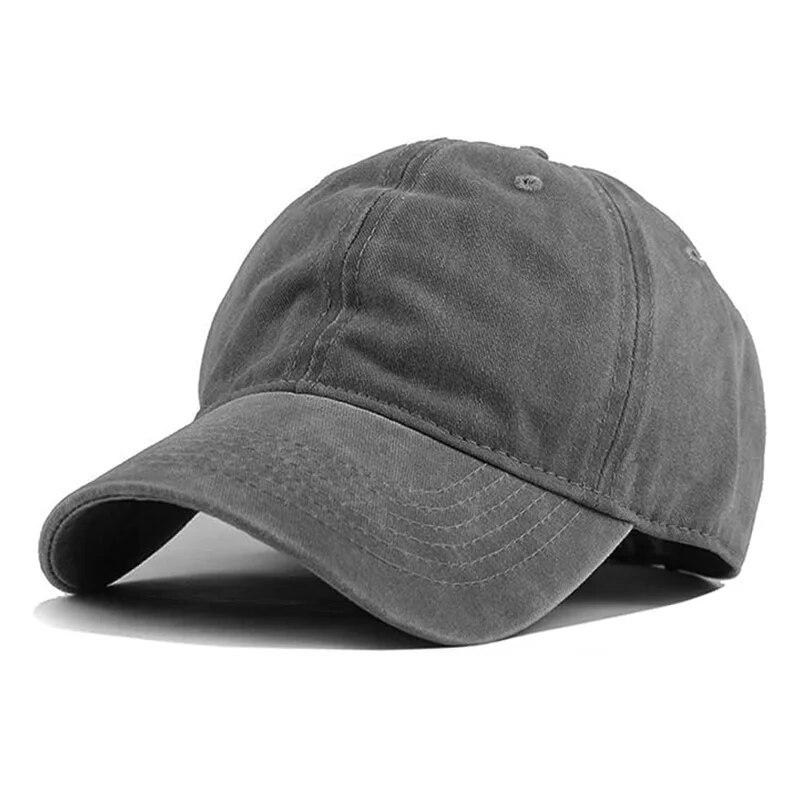 Унисекс бейсболка винтажная стираный хлопок подходит мужчинам и женщинам стираный деним регулируемая папа шляпа