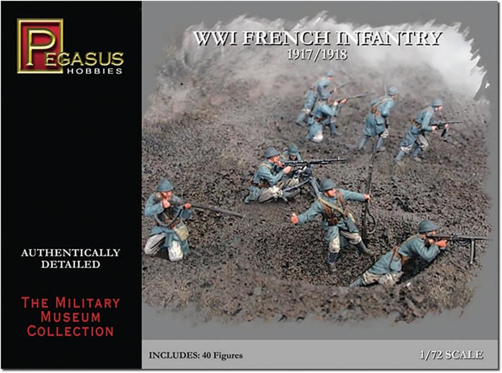 Pegasus Hobby Французская пехота WW1 Пластиковая модель PH7199 1/72