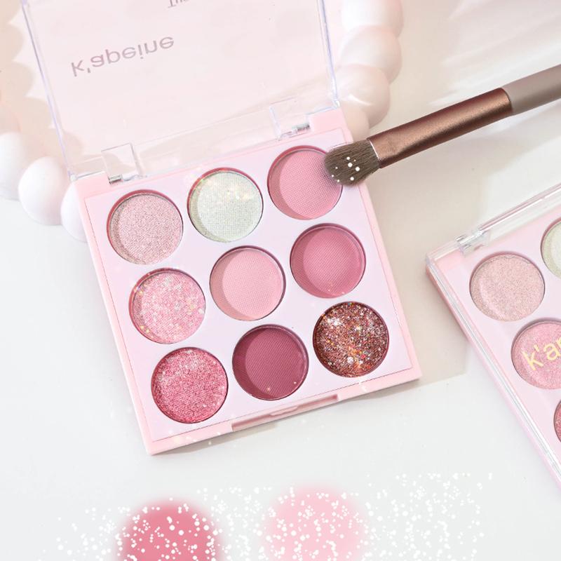 Палитра теней для век с мороженым, блестящие розы, румяна Aegyosal, овсяный чай с молоком, фиолетовые тени для век, крутой тон, корейский макияж, женская косметика