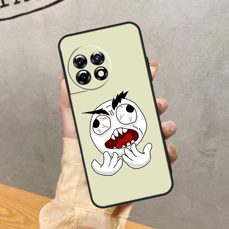 Чехол с мемом Troll Face для OnePlus 8 9 10 Pro 15 15R 13 R 12 11 13T 10T 8T Nord CE 5 2 3 4 Lite N20 N30