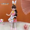 30 см Douluo Mainland Little Five Dance Rabbit Кукла Принцесса Костюмированная Кукла Подарок На День Рождения Девочка Игрушка