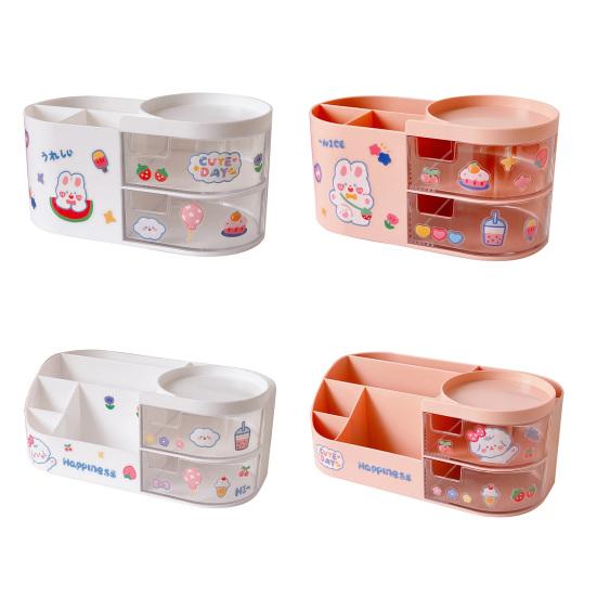 Пластиковый дизайн отсека организатора канцелярских принадлежностей удобный стол для кисточек для макияжа