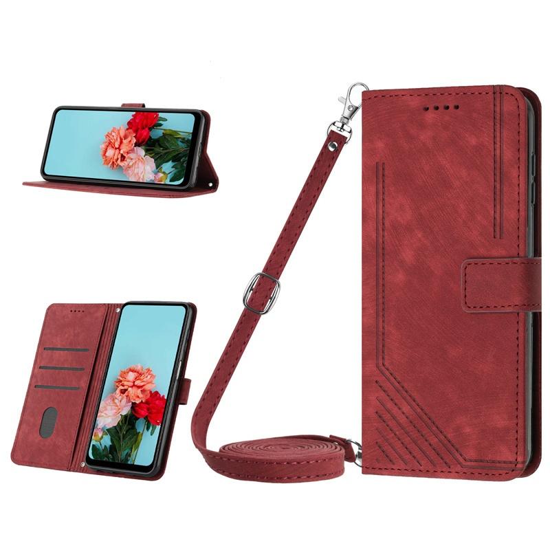Casing For Tecno Camon 30 Premier Pova 6 Pro Neo Li9 CL9 4g 5g Leather Case Wallet Long Rope Flip Strap Crossbody Shoulder Card Slots Cover