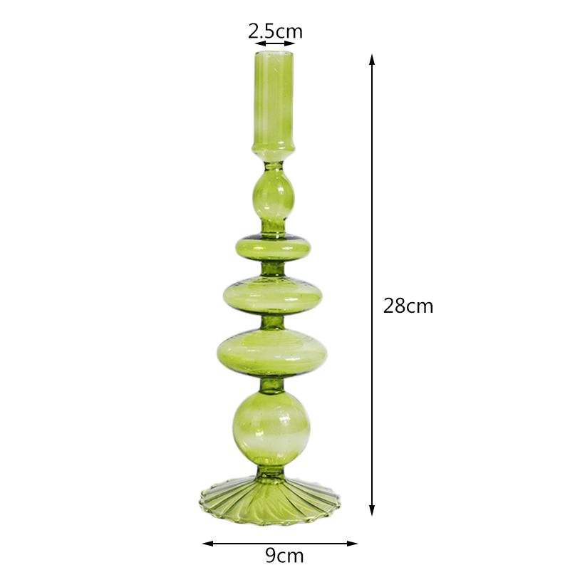 Скандинавские стеклянные подсвечники для вечеринки, стеклянная ваза, украшение для дома, подсвечник на день рождения, подсвечник, воск, Portavelas Decor