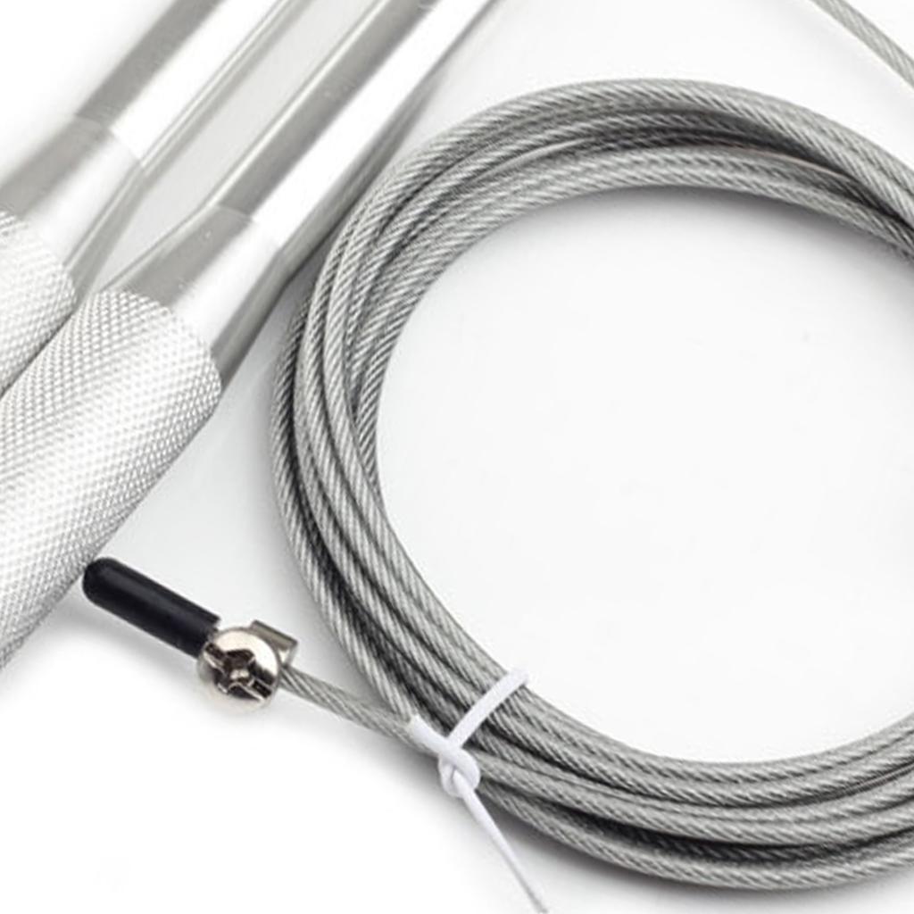 Скакалка с тяжелой ручкой из металлической проволоки, алюминиевый универсальный подшипник для профессиональной физической подготовки