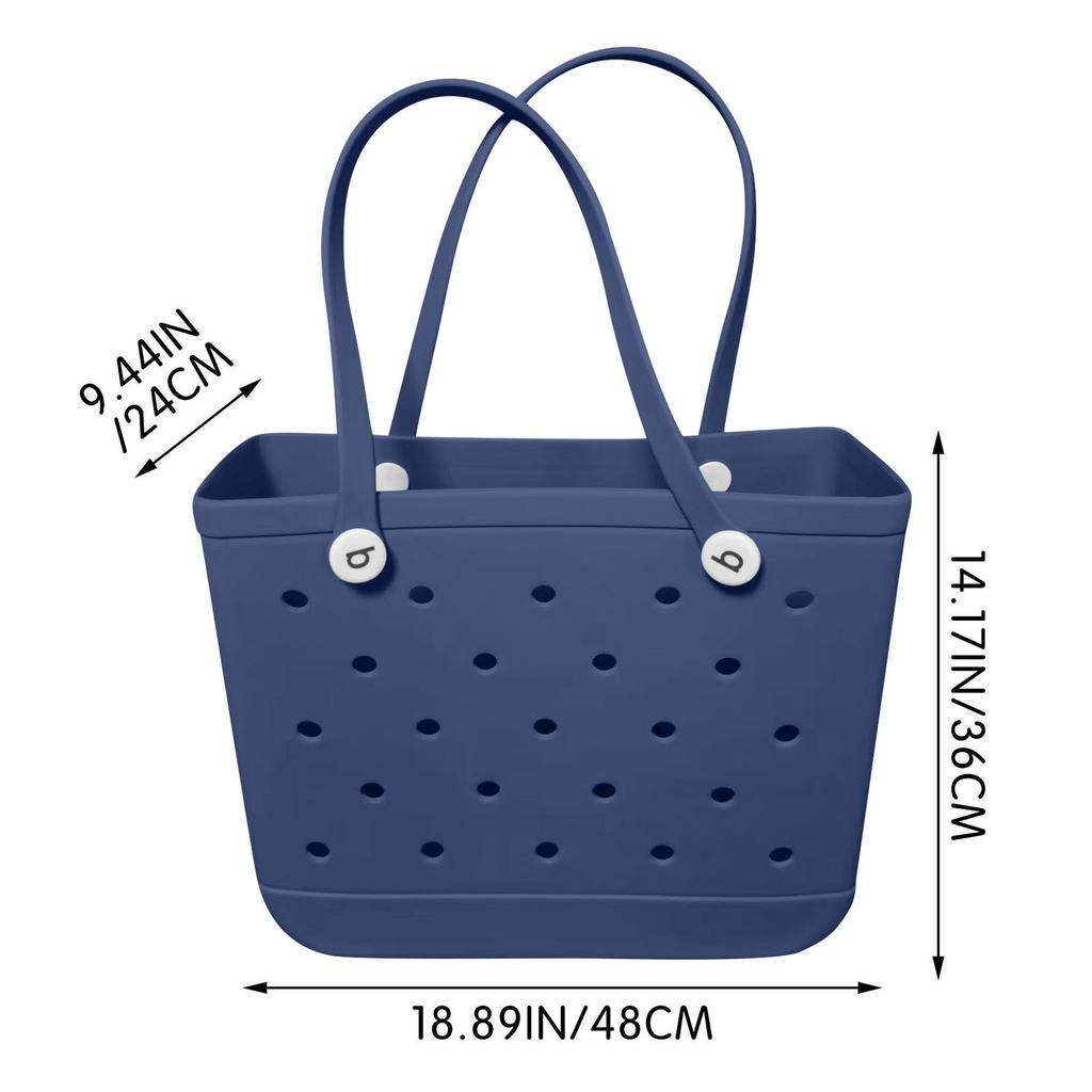 Large Size Rubber Beach Bags Waterproof Sandproof Outdoor EVA Portable Travel Bags Washable Tote Bag For Beach,Sports,Market