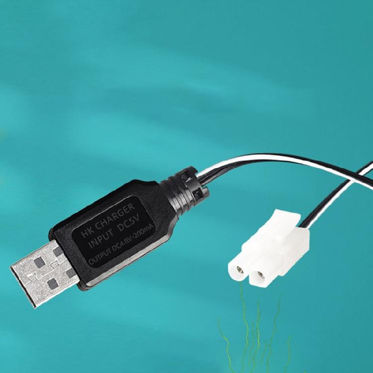 Зарядные устройства USB для аккумуляторов NiMh/NiCd 4,8 В 200 мА с разъемом KET-2P и USB-кабелем