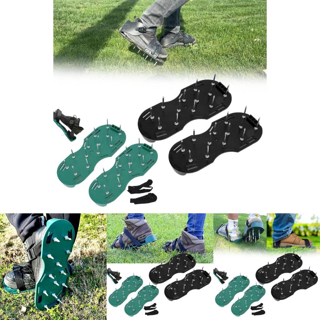 Ecofriendly Garden Planting Shoes With Plastic Material For Lawn Aeration And Gardening