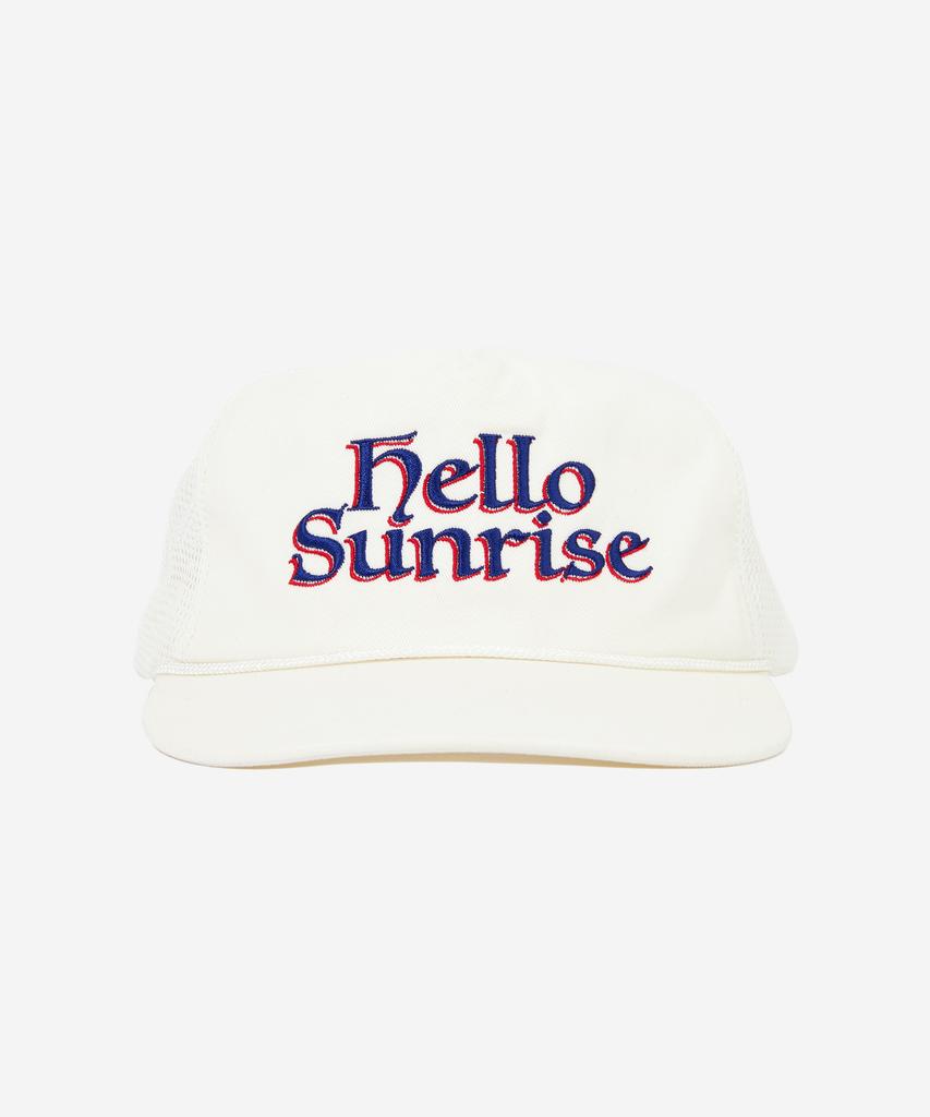 Кепка HELLO SUNRISE с логотипом Heritage, свободного кроя, 5-панельная_Белая