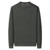 New Autumn and Winter Men's Hatless Sweatshirt Round Neck Pullover Jacquard Versatile Knitted Top Loose Long-sleeved Base Shirt Men