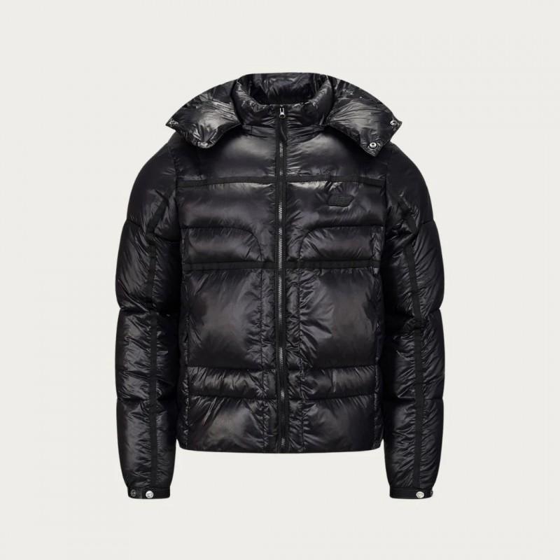 Unisex Streetwear Hooded Cotton Jacket With Embroidered Letter Winter Casual Wear