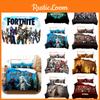 Комплект постельного белья из 3 предметов с цифровым принтом Fortnite Красочный дизайн Высококачественная ткань