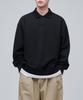 MUSINSA STANDARD Oversized Collared Sweatshirt [Black]