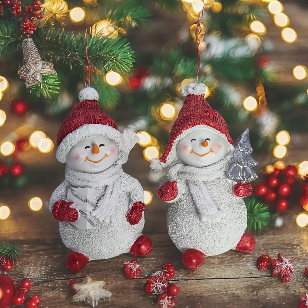 Рождественские снеговики, смоляные украшения - идеальный выбор для украшения дома