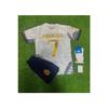 2023/24 New Season Ronaldo Dragon Patterned (gold) Children's Jersey Short Sock Bracelet Set