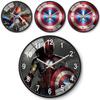Marvel Captain America Iron Man Spider Man Pattern Wall Clock For Kids Room Decor