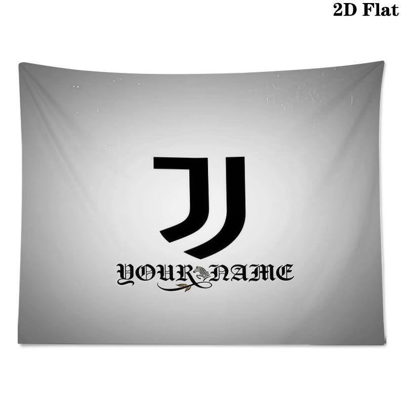 Custom Name Juventus2 Printed Tapestry – Wall Hanging for Bedrooms, Dorms, and Home Decor