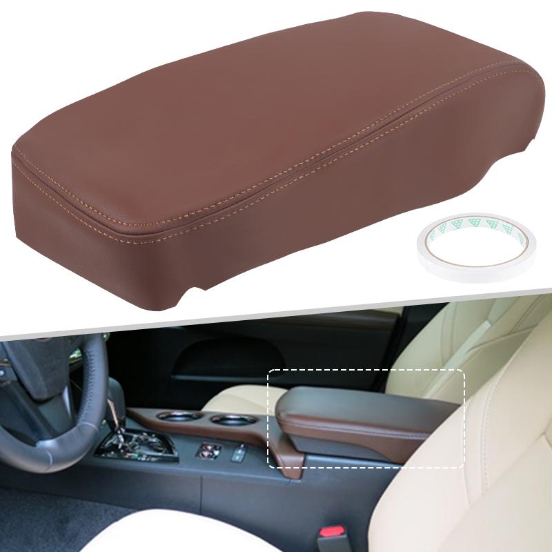 Black /Brown Console Lid Armrest Protect Cover For Toyota Avalon 2013 2014 2015 2016 2017 2018 Car Interior Replace Accessories