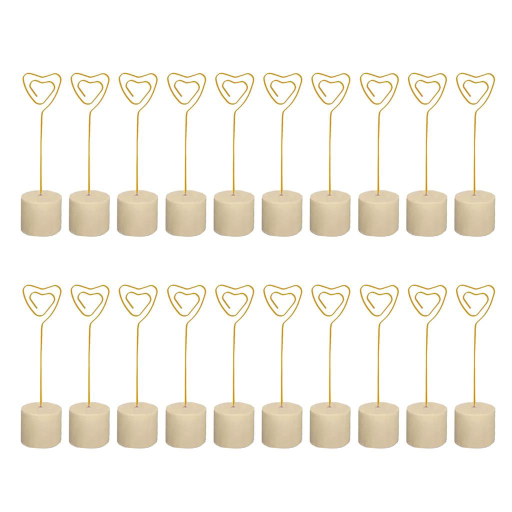 20 шт. деревянных держателей для номеров столов, подставки, деревянные держатели для карточек с именами, этикетки для еды, держатели для фотографий на свадьбу