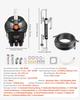 Hydraulic Steering Kit, 90 HP, Marine Boat Hydraulic Steering System, with 6.9 MPa/1000 psi Helm Pump, Two-Way Lock Cylinder, and 7.32m High-Strength