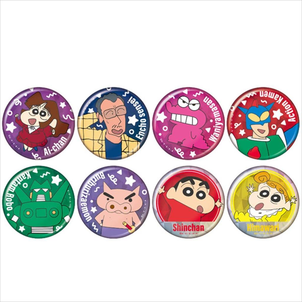 Crayon Sparkle Can Badge Collection box Shin-chan 24-piece