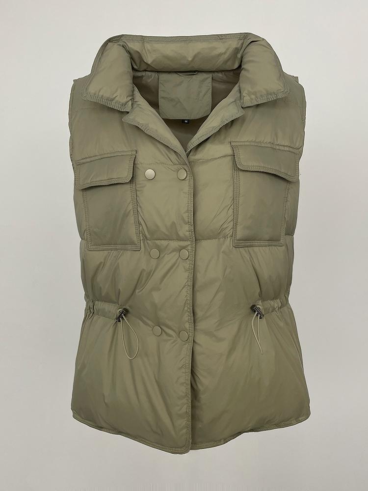 OFTBUY 2024 зимнее белое утиное пуховое женское пальто, толстый теплый свободный жилет, повседневные короткие куртки без рукавов, элегантные офисные женские пальто