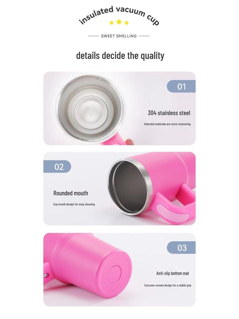 Термокружка Stanley 14 унций для автомобиля с трубочкой