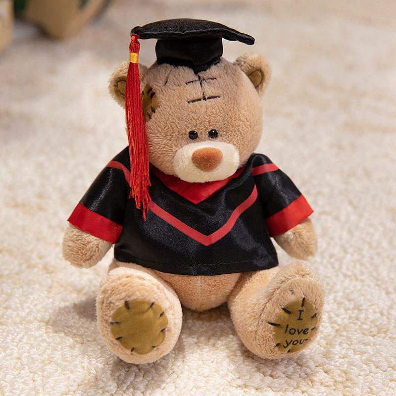 Patch Bear Doll Doctor Bear Doll Bride and Groom Teddy Bear Plush Toy Children's Soothing Doll Gift