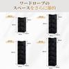YOUDENOVA Hanging Closet Organizer, 30 × 30 × 80cm, Foldable and Washable, Black